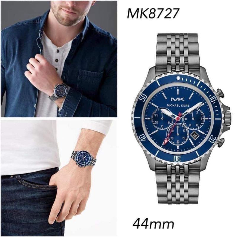 Buy Michael Kors Men’s Quartz Stainless Steel Blue Dial 44mm Watch - MK8727 in Pakistan