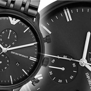 Buy Emporio Armani Mens Chronograph Quartz Stainless Steel Black Dial 38mm Watch - Ar1934 in Pakistan