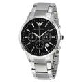 Buy Emporio Armani Classic Silver Stainless Steel Black Dial Chronograph Quartz Watch for Gents – AR2434 in Pakistan