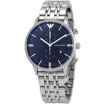 Buy Emporio Armani Quartz Stainless Steel Blue Dial 43mm Watch for Men - Ar1648 in Pakistan