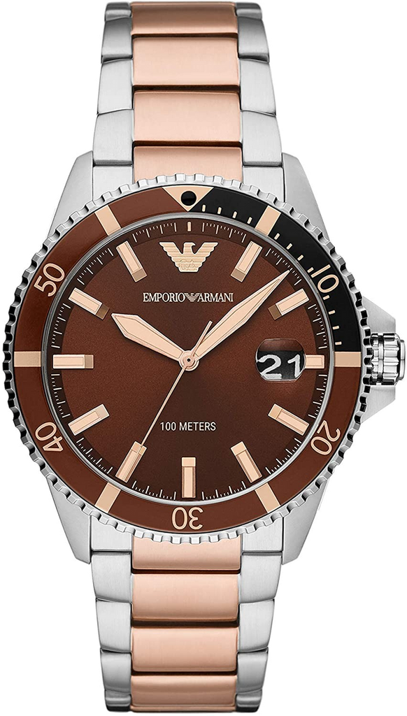 Buy Emporio Armani Quartz Stainless Steel Brown Dial 42mm Watch for Men - Ar11340 in Pakistan