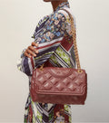 Buy Tory Burch Fleming Soft Convertible Shoulder Medium Bag - Claret in Pakistan
