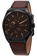 Buy Fossil Men's Quartz Brown Leather Strap Black Dial 42mm Watch FS5798 in Pakistan