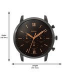 Buy Fossil Mens Chronograph Quartz Neutra Black Stainless Steel Black Dial 44mm Watch - Fs5525 in Pakistan