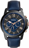 Buy Fossil Men’s Chronograph Quartz Leather Strap Black and Blue Dial 43mm Watch - FS5061 in Pakistan