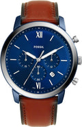 Buy Fossil Men's Quartz Leather Strap Blue Dial 44mm Watch FS5791 in Pakistan