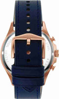 Buy Men's Chronograph Quartz Forrester Blue Leather Strap Blue Dial 46Mm Watch in Pakistan