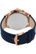 Buy Men's Chronograph Quartz Forrester Blue Leather Strap Blue Dial 46Mm Watch in Pakistan