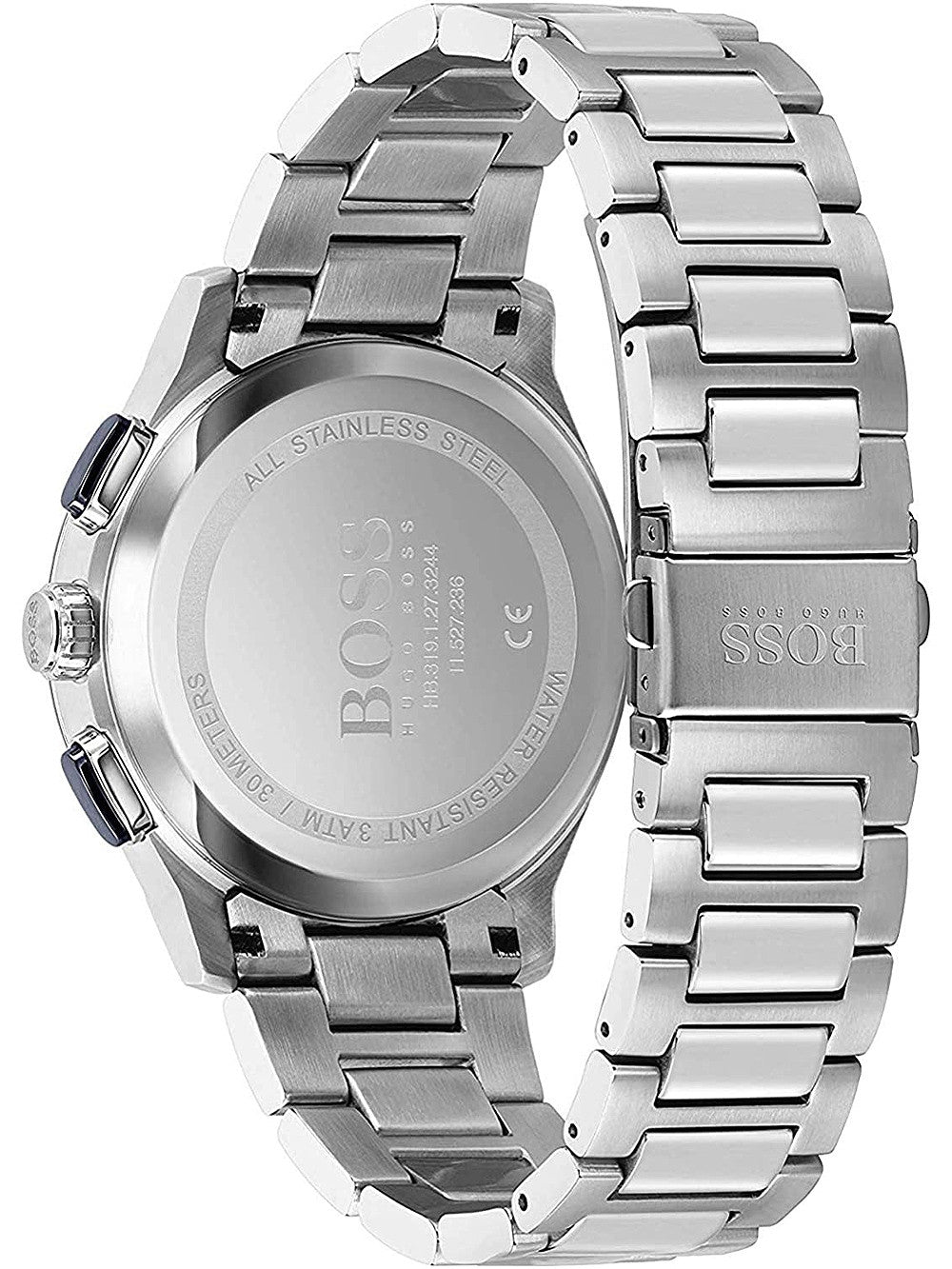 Buy Hugo Boss Mens Chronograph Quartz Stainless Steel Blue Dial 44mm Watch - 1513763 in Pakistan