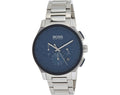 Buy Hugo Boss Mens Chronograph Quartz Stainless Steel Blue Dial 44mm Watch - 1513763 in Pakistan