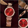 Buy Michael Kors Women’s Quartz Rose Gold Stainless Steel Red Dial 39mm Watch MK3378 in Pakistan