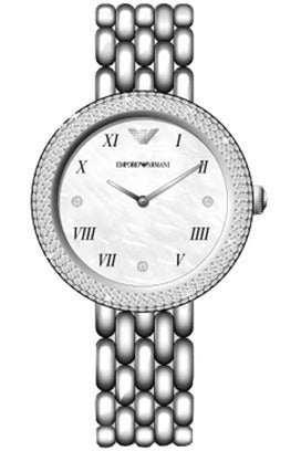 Buy Emporio Armani Women’s Analog Stainless Steel White Dial 30mm Watch AR11354 in Pakistan