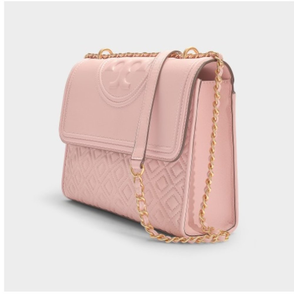 Buy Tory Burch Fleming Convertible Shoulder Medium Bag - Shell Pink in Pakistan