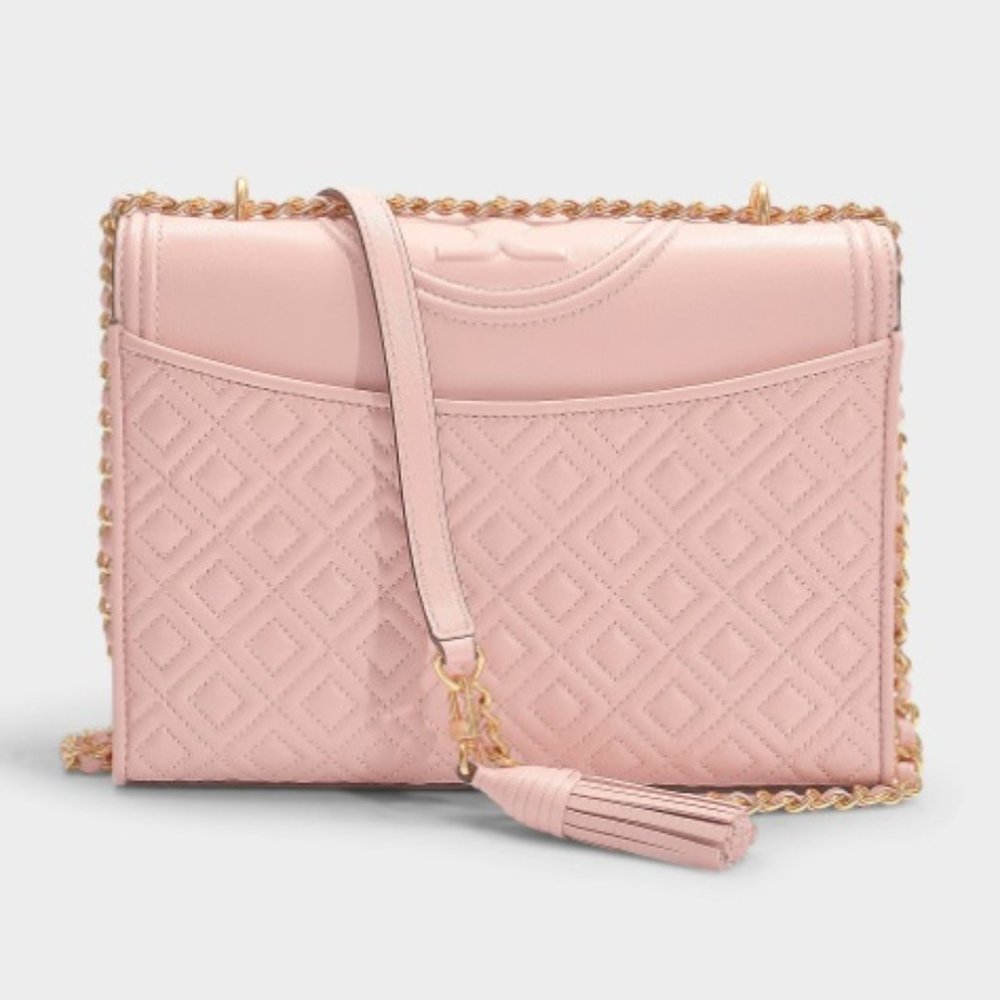 Buy Tory Burch Fleming Convertible Shoulder Medium Bag - Shell Pink in Pakistan