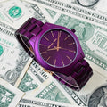 Buy Michael Kors Womens Quartz Runway Stainless Steel Purple Dial 42mm Watch - Mk4507 in Pakistan