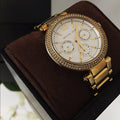 Buy Michael Kors Womens Quartz Parker Gold Stainless Steel White Dial 38mm Watch - Mk5780 in Pakistan