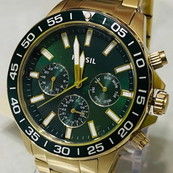 Buy Men's Chronograph Quartz Bannon Stainless Steel Green Dial 45Mm Watch in Pakistan