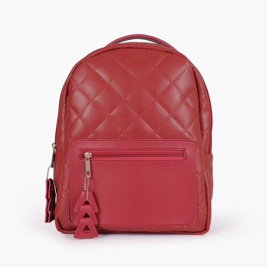 Buy Quilted Mini Backpack - Maroon in Pakistan