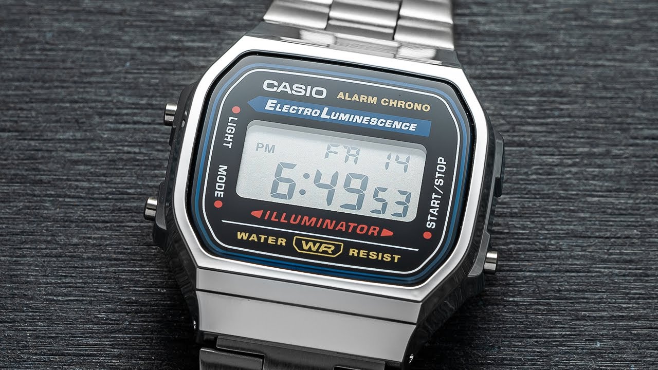 Buy Casio Illuminator Stainless Steel Watch for Men - A-168 in Pakistan