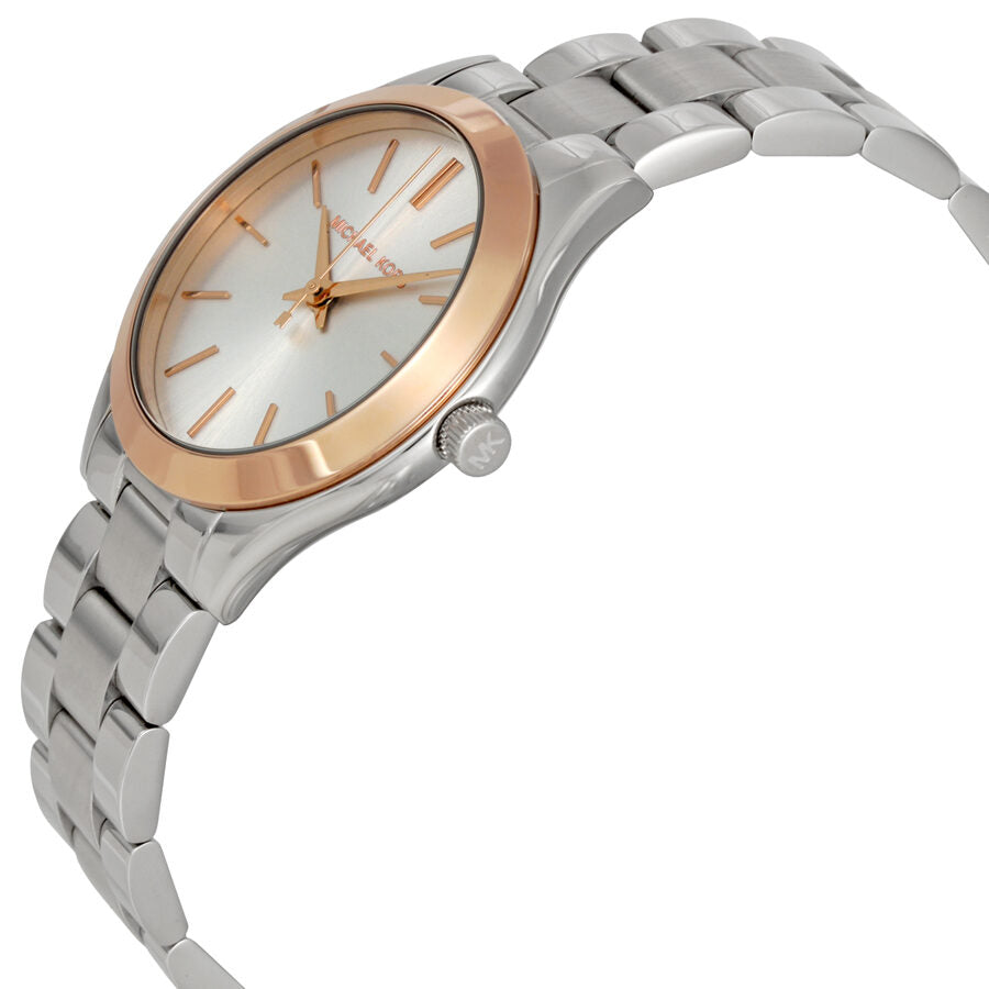 Buy Michael Kors Mini Slim Runway Silver Dial Stainless Steel Watch - MK3514 in Pakistan