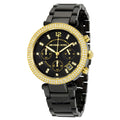 Buy Michael Kors Parker Chronograph Black Dial Black Ion-plated Ladies Watch - Mk6107 in Pakistan