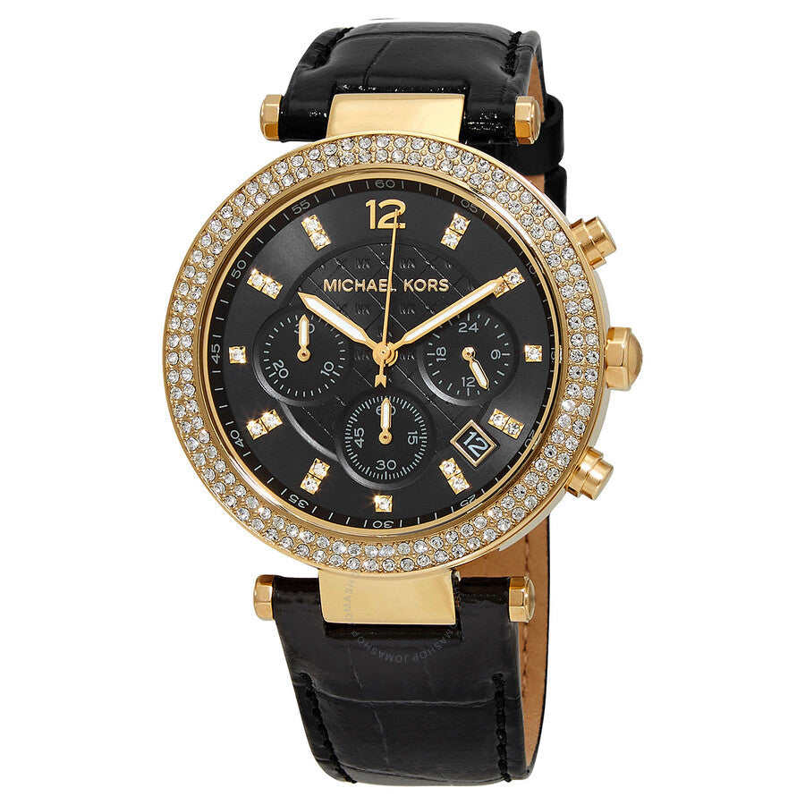 Buy Michael Kors Womens Quartz Parker Leather Strap Black Dial 39mm Watch - Mk6984 in Pakistan