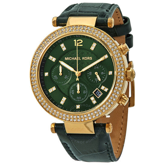 Buy Michael Kors Womens Quartz Green Leather Strap Green Dial 39mm Watch - Mk6985 in Pakistan