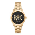 Buy Michael Kors Womens Quartz Runway Gold Stainless Steel Black Dial 38mm Watch - Mk6682 in Pakistan