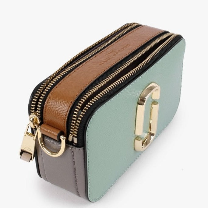 Marc Jacobs The Snapshot Camera Bag Aspen Green/Brown in Leather