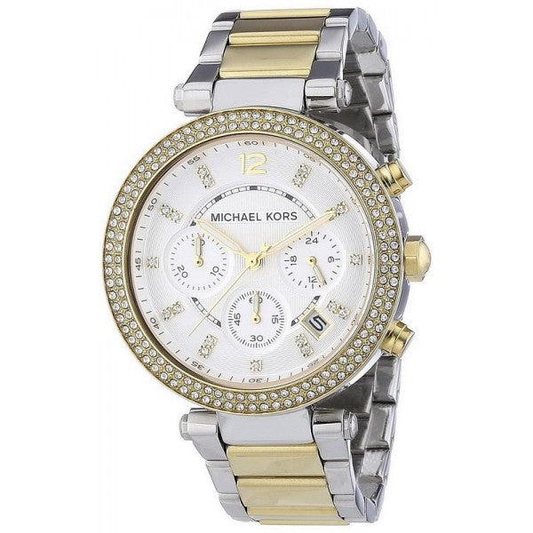 Buy Michael Kors Womens Quartz Parker White Dial Stainless Steel Two-tone Watch - Mk5626 in Pakistan