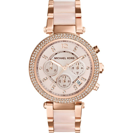 Buy Michael Kors Womens Quartz Parker Stainless Steel Rose Gold Dial 39mm Watch - Mk5896 in Pakistan