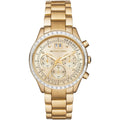 Buy Michal Kors Brinkley Gold-tone Dial Stainless Steel Chronograph Quartz Ladies Watch - Mk6187 in Pakistan