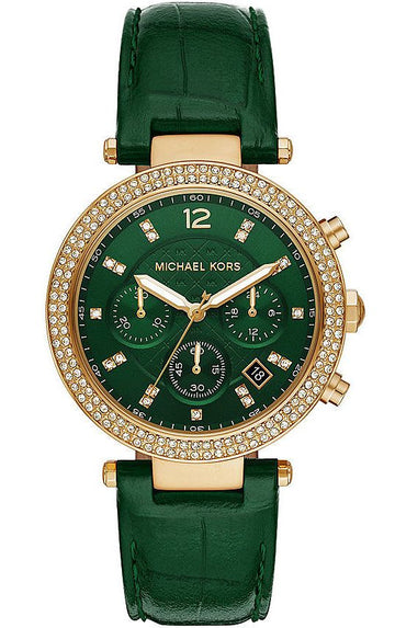 Buy Michael Kors Womens Quartz Green Leather Strap Green Dial 39mm Watch - Mk6985 in Pakistan