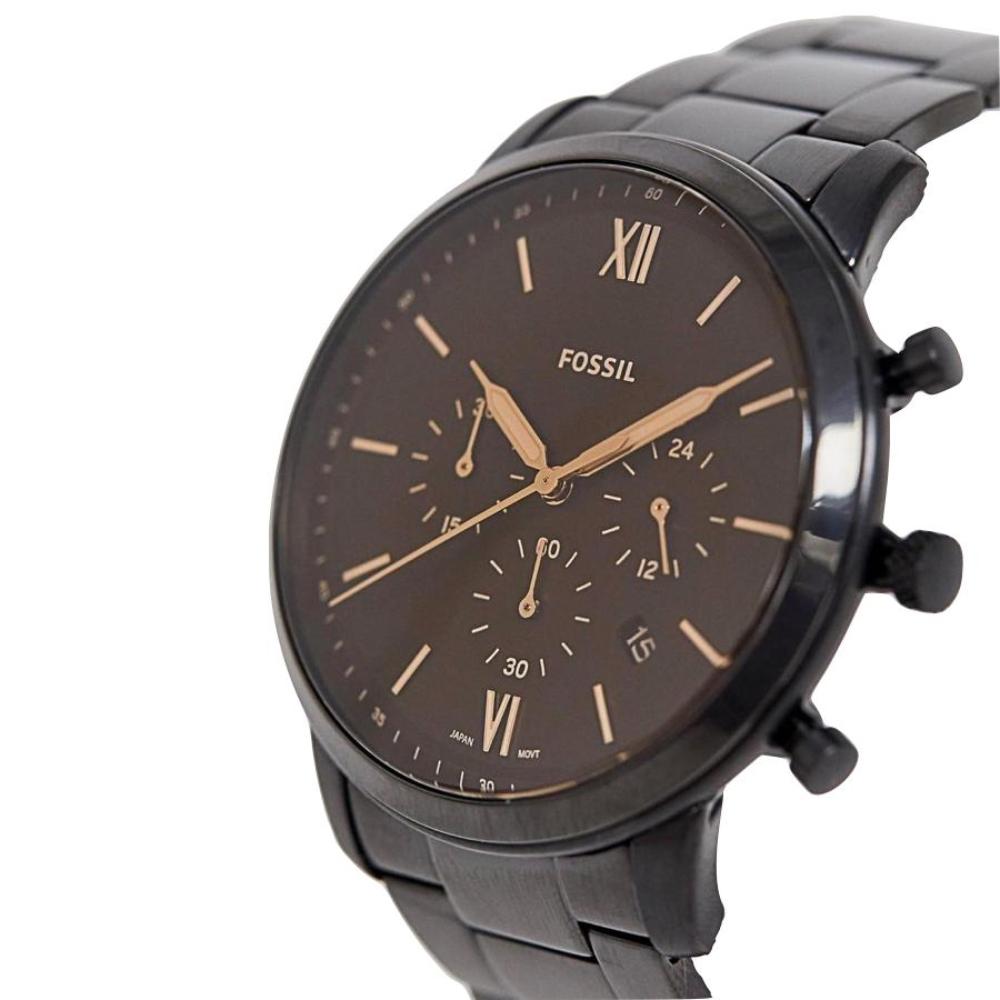 Buy Fossil Mens Chronograph Quartz Neutra Black Stainless Steel Black Dial 44mm Watch - Fs5525 in Pakistan