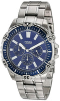 Buy Fossil Men's Chronograph Quartz Silver Stainless Steel Blue Dial 44mm Watch FS5623 in Pakistan