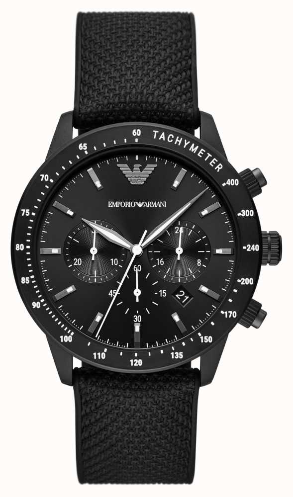 Buy Emporio Armani Mens Chronograph Quartz Leather Strap Black Dial 43mm Watch - Ar11243 in Pakistan