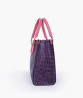 Buy Purple On The Go Crocodile Handbag - Pink in Pakistan