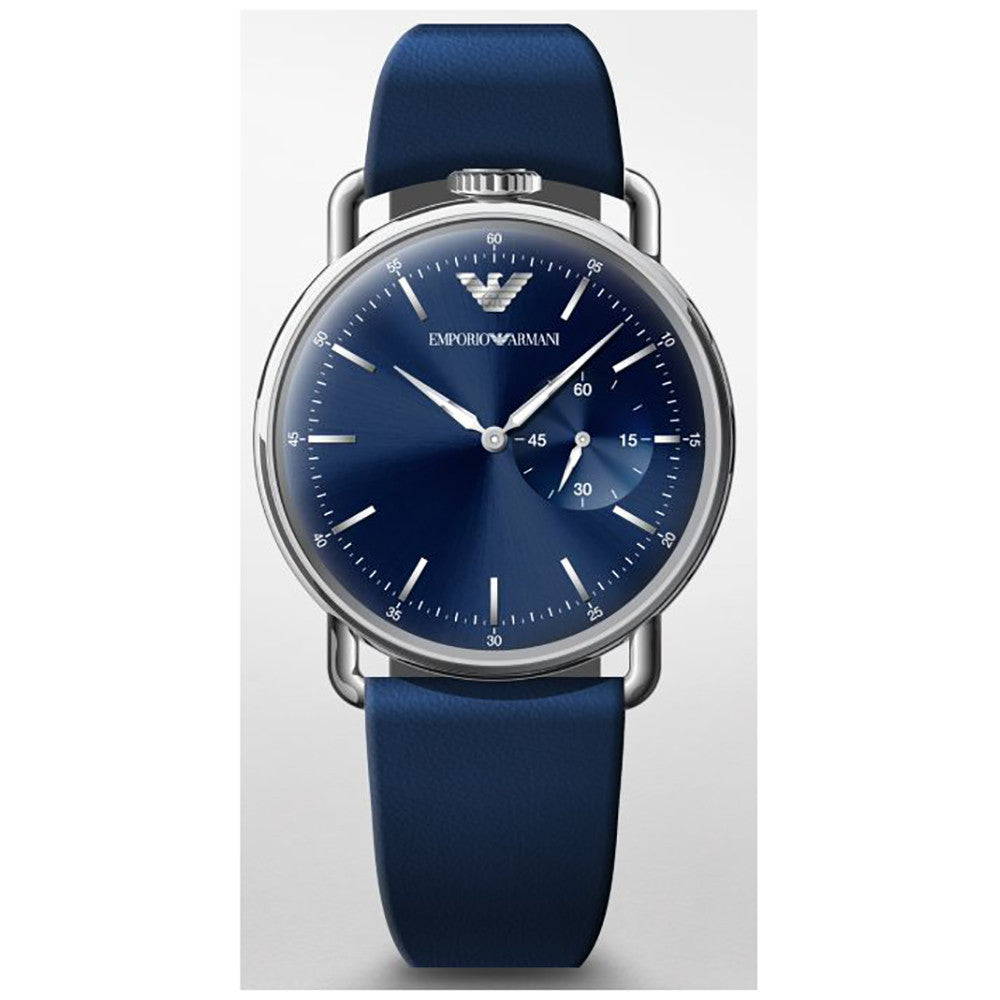 Buy Emporio Armani Men's Leather Strap Blue Dial 41mm Watch AR11335 in Pakistan