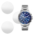 Buy Fossil Men's Chronograph Quartz Silver Stainless Steel Blue Dial 44mm Watch FS5623 in Pakistan