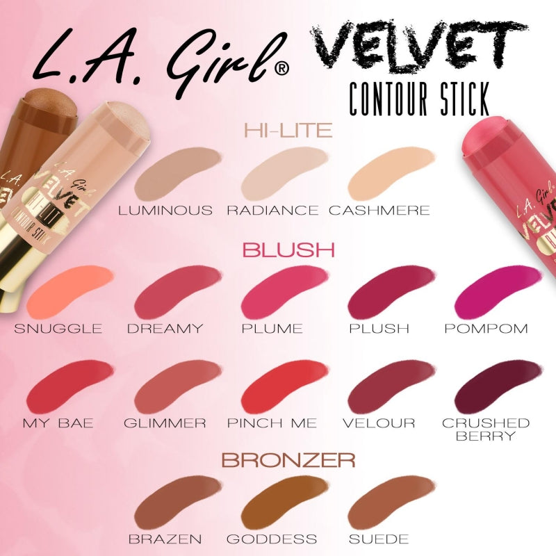 Buy L.A. Girl Cosmetics Velvet Contour Blush Stick - Suede in Pakistan