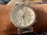 Buy Michael Kors Womens Quartz Stainless Steel Silver Dial 47mm Watch - Mk6575 in Pakistan