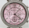 Buy Michael Kors Womens Quartz Parker Silver Stainless Steel Pink Dial 39mm Watch - Mk6105 in Pakistan