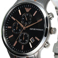 Buy Emporio Armani Men’s Analogue Quartz Stainless Steel Black Dial 43mm Watch - AR11165 in Pakistan