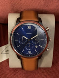 Buy Fossil Men's Quartz Leather Strap Blue Dial 44mm Watch FS5791 in Pakistan