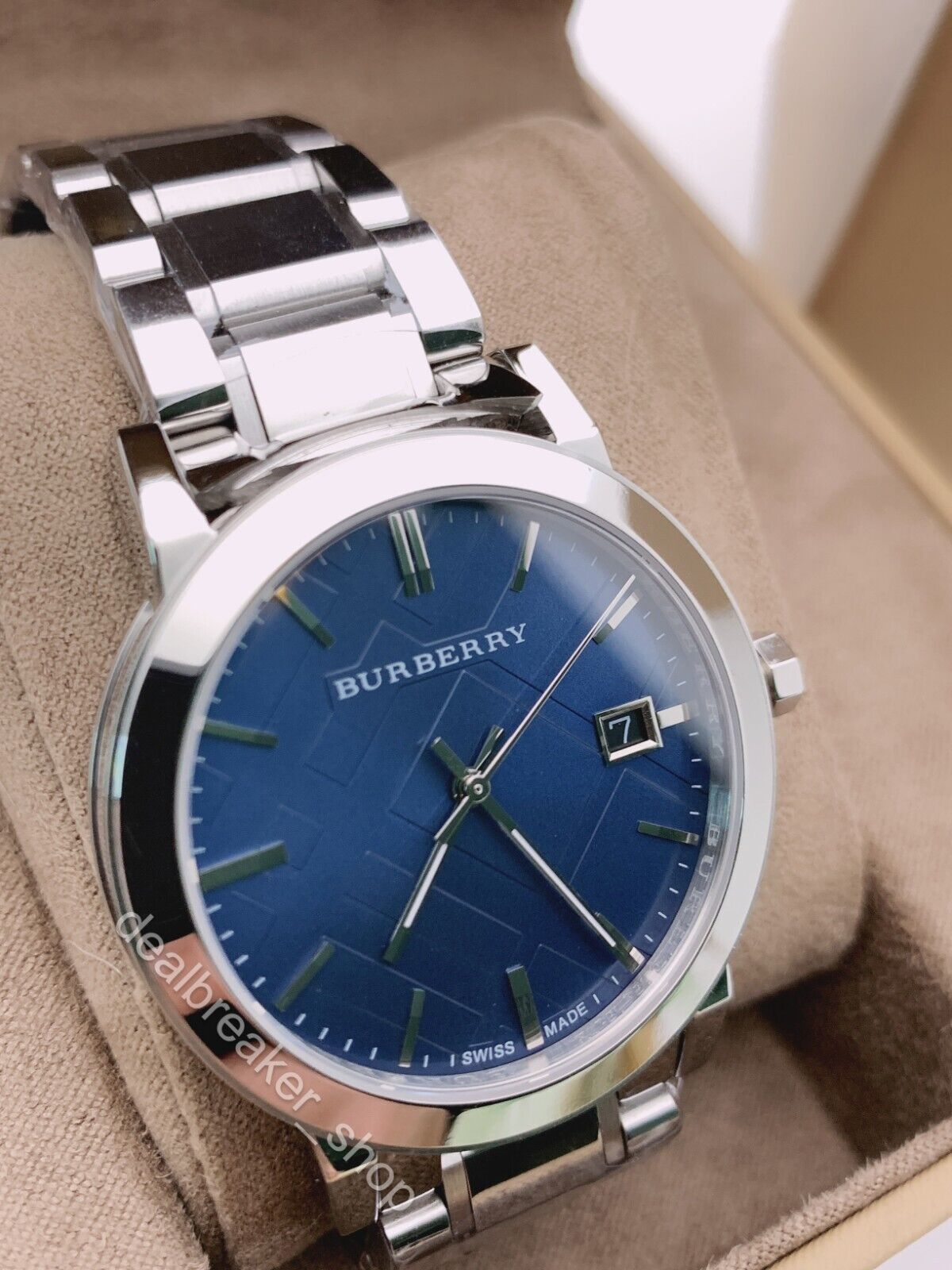 Buy Burberry Men's Swiss Made Stainless Steel Blue Dial 38mm Watch BU9031 in Pakistan