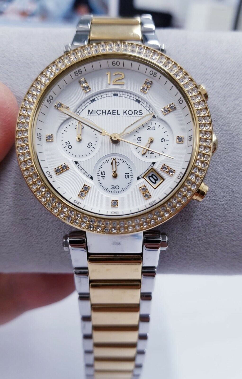 Buy Michael Kors Womens Quartz Parker White Dial Stainless Steel Two-tone Watch - Mk5626 in Pakistan