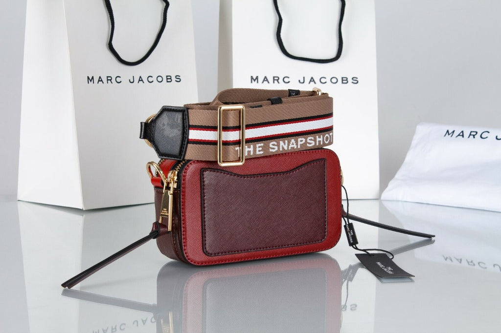 Marc Jacobs The Snapshot Small Camera Bag- Cranberry Multi M0012007-947  191267653716 - Handbags - Jomashop