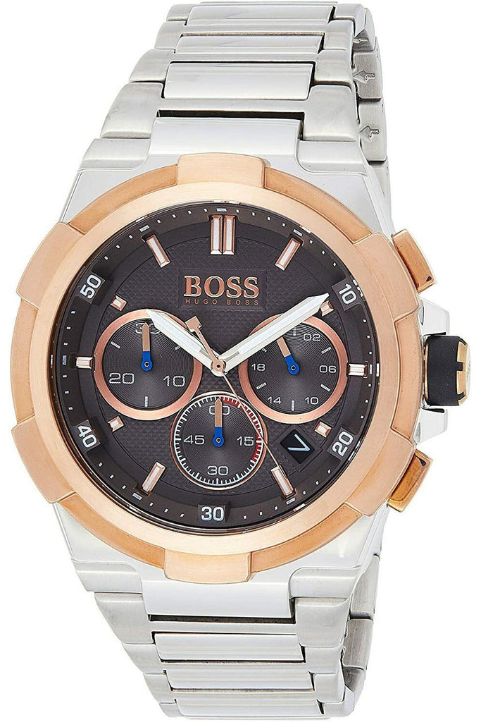 Buy Hugo Boss Chronograph Quartz Stainless Steel Grey Dial 45mm Watch for Men - 1513362 in Pakistan