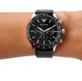 Buy Emporio Armani Mens Chronograph Quartz Leather Strap Black Dial 43mm Watch - Ar11243 in Pakistan