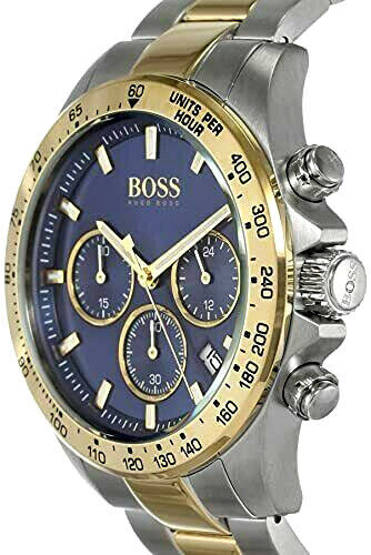 Buy Hugo Boss Mens Analogue Quartz Hero Two Tone Stainless Steel Strap 45mm Watch - 1513767 in Pakistan